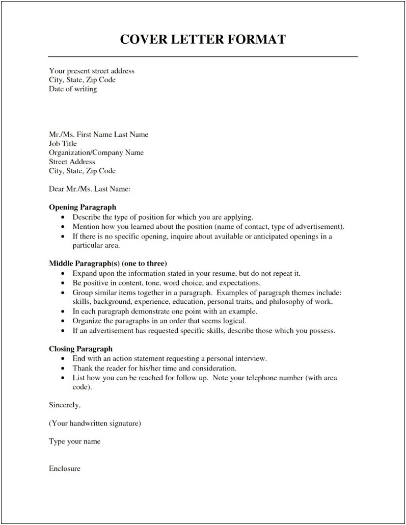 Resume Cover Letter No Contact Name