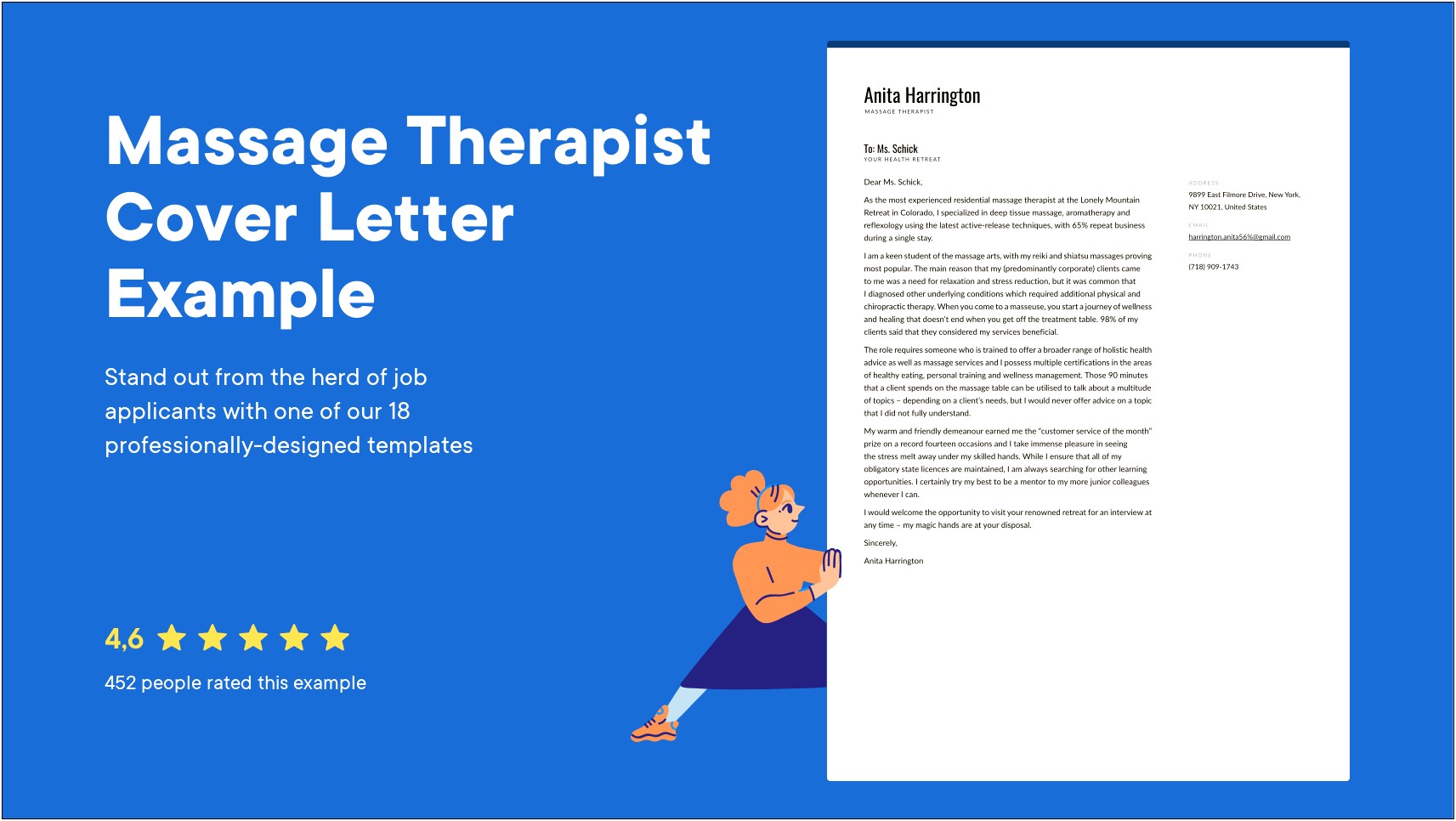 Resume Cover Letter Samples For Massage Therapist