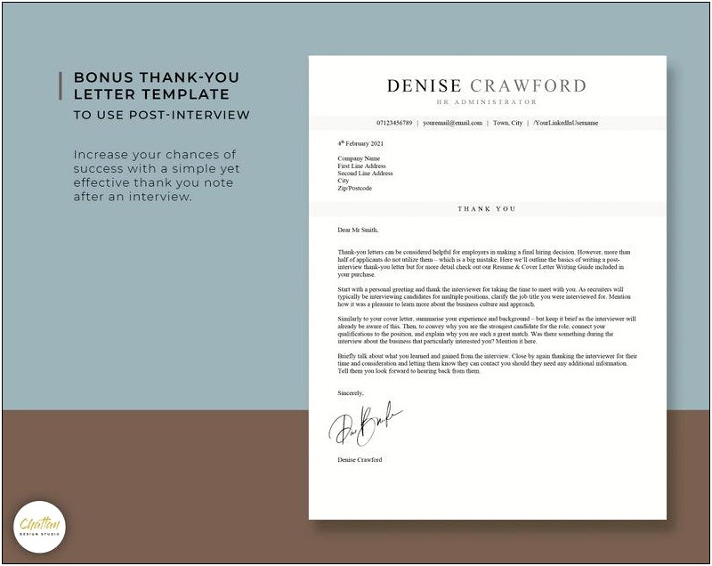 Resume Cover Letter Template Google Docs
