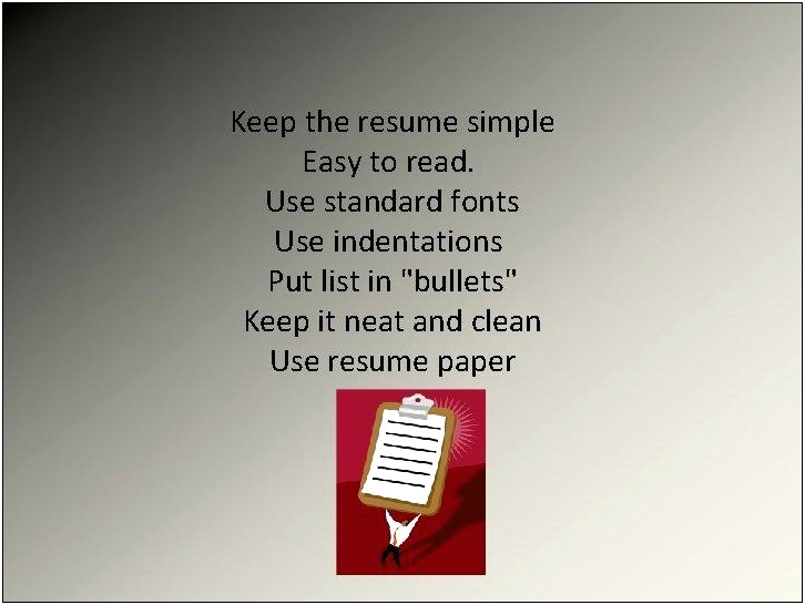 Resume Cover Letter To List Job Skills