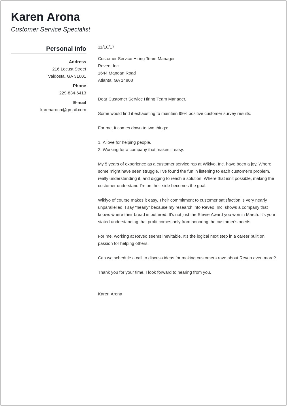 Resume Cover Letter Without Contact Name