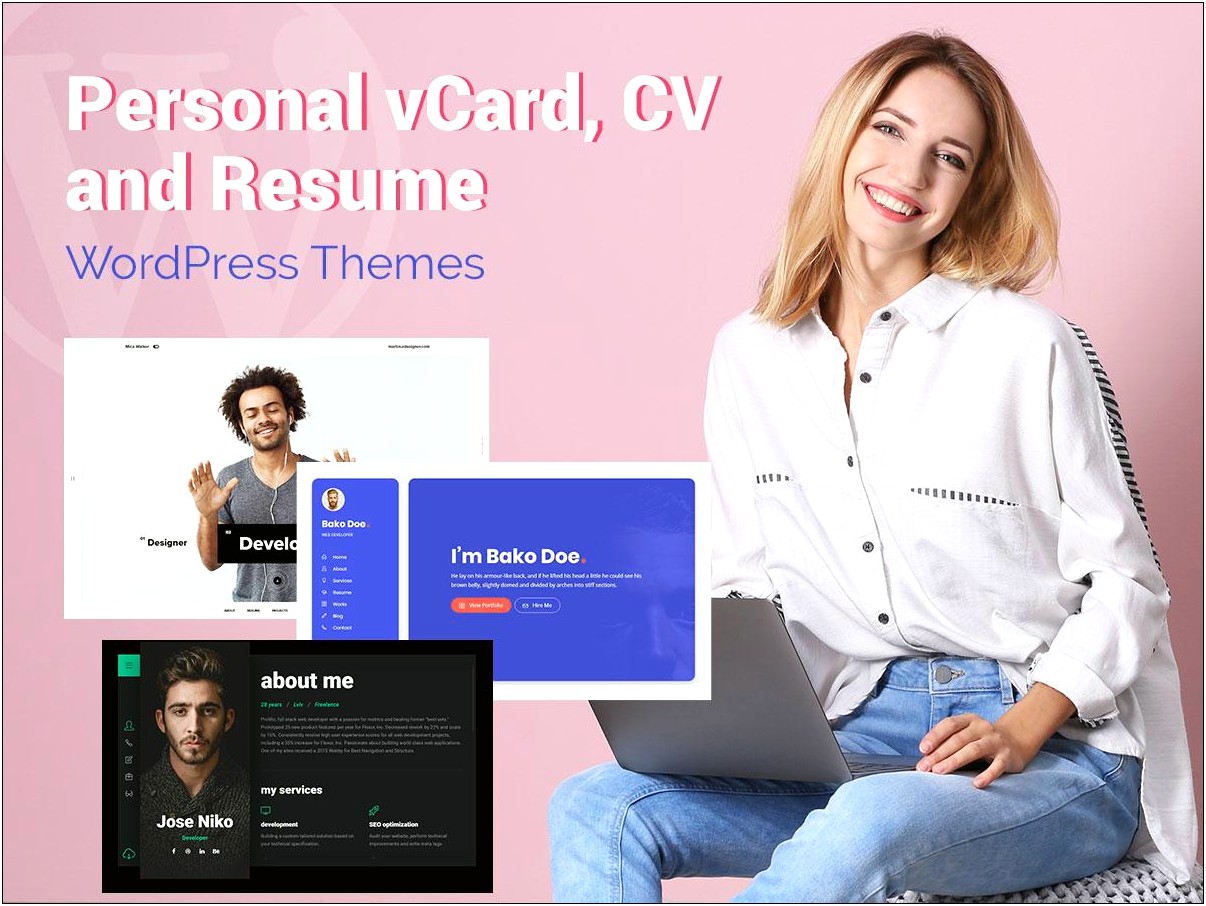 Resume Cv Freelancer Wordpress Theme Free Download