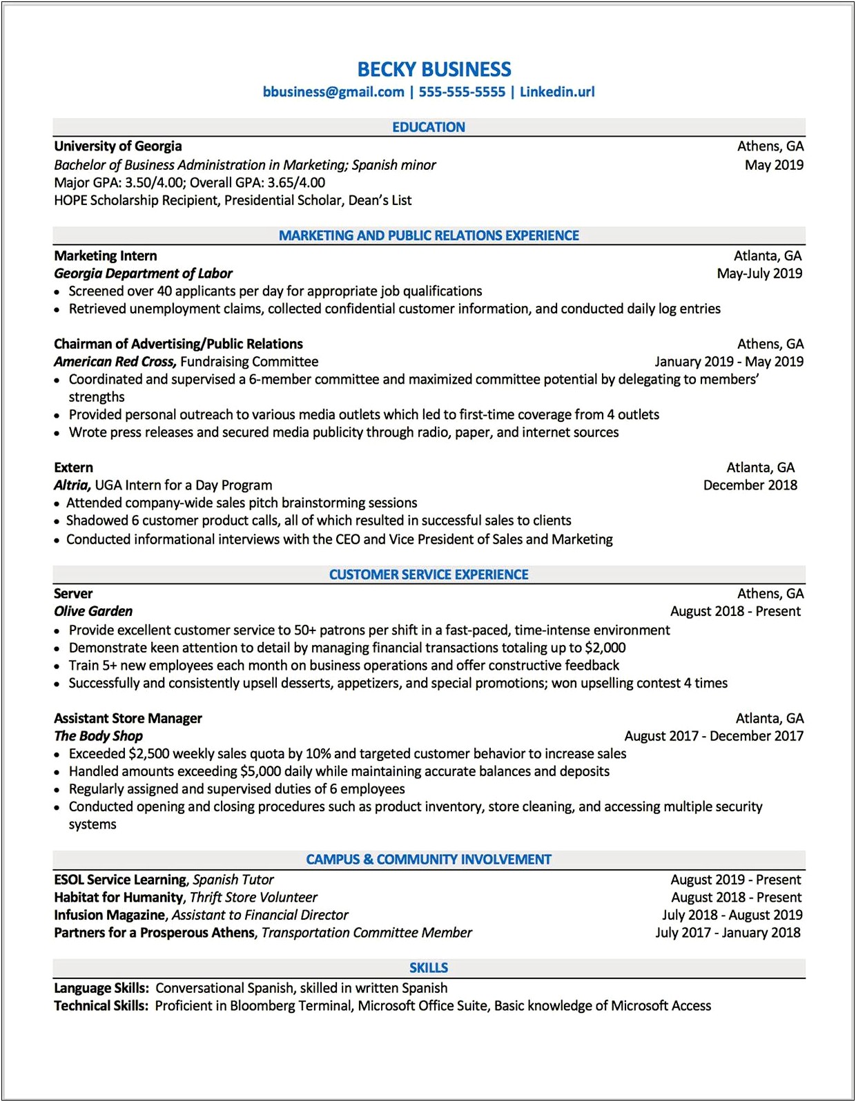 Resume Description Goodwill Store Sales Manages