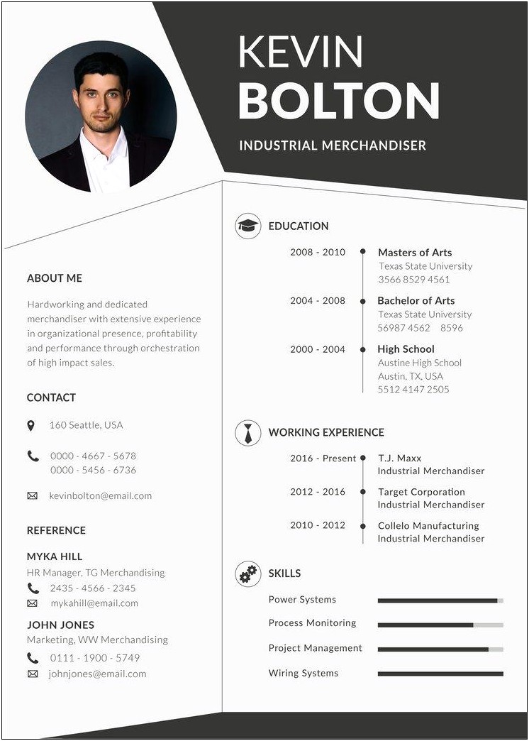 Resume Examples For A Merchandiser