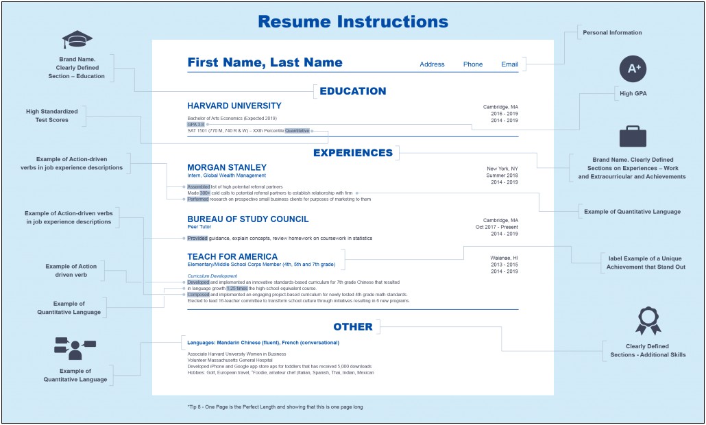 Resume Examples For Aps Work Study