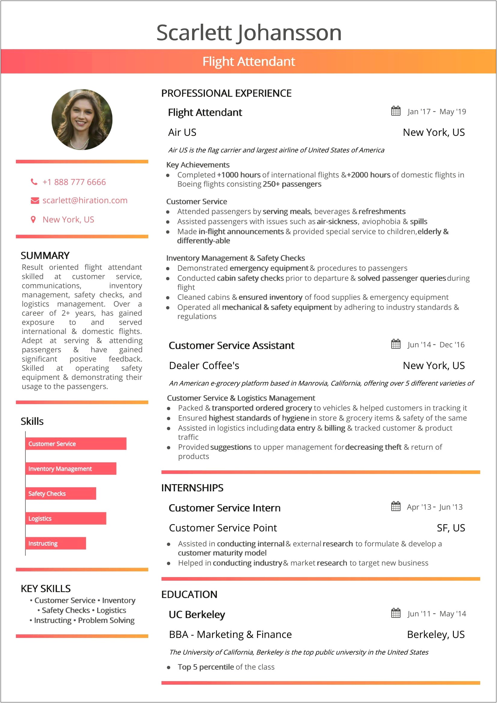 Resume Examples For Attending Things