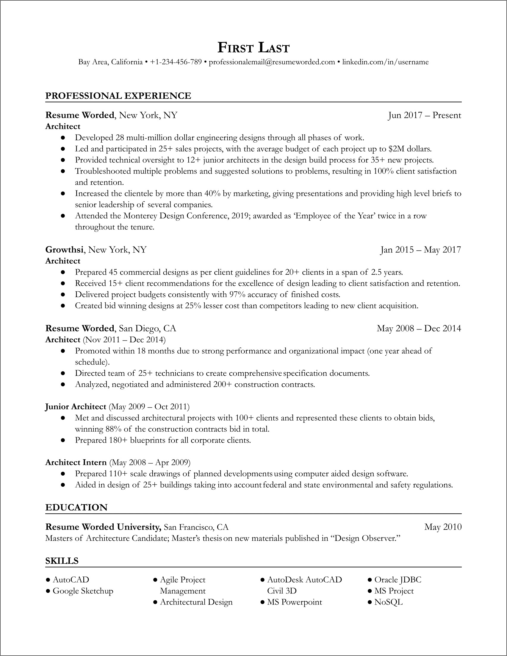 Resume Examples For Environmental Jobs