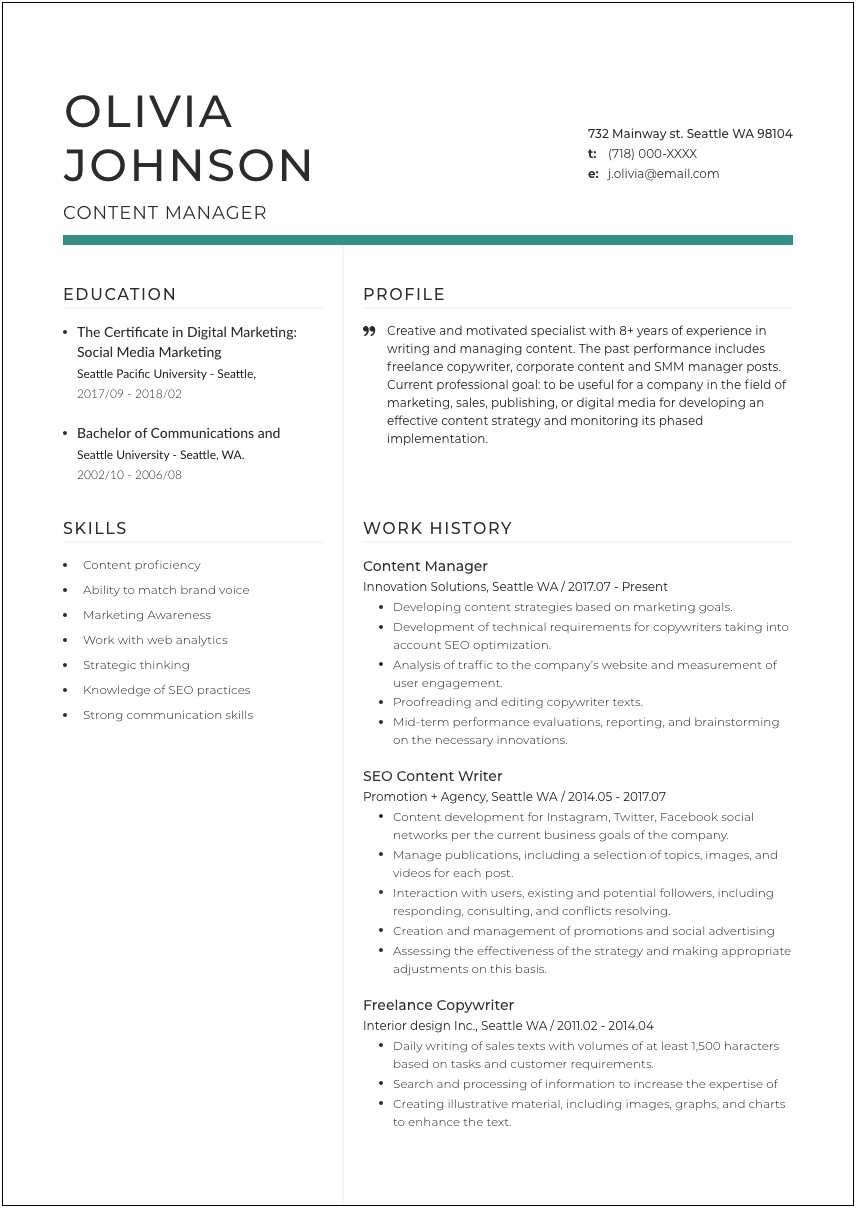 Resume Examples For Event Coordinator