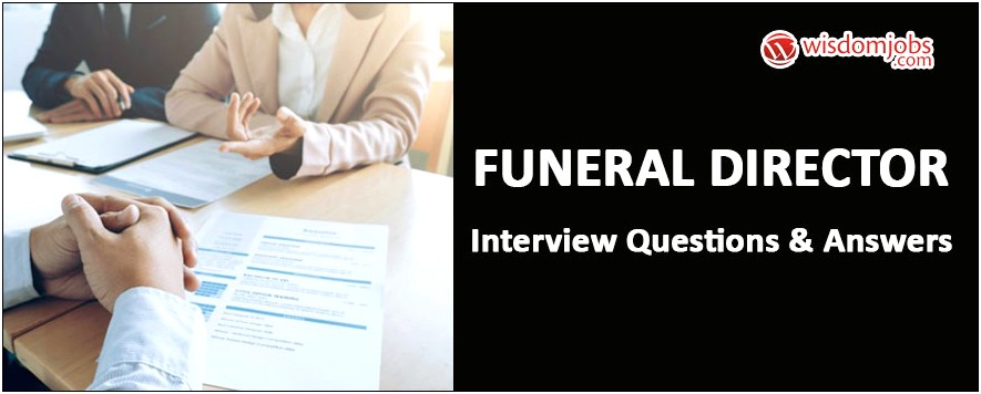 Resume Examples For Funeral Home