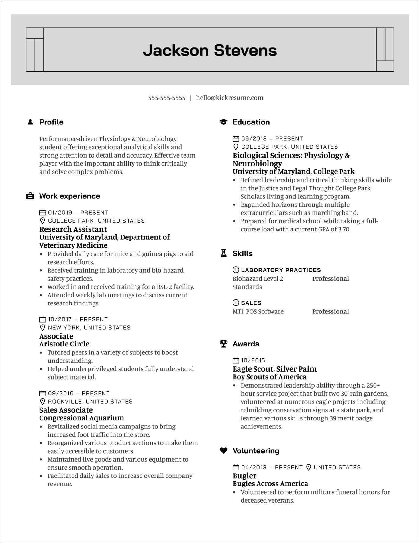Resume Examples For Funeral Service