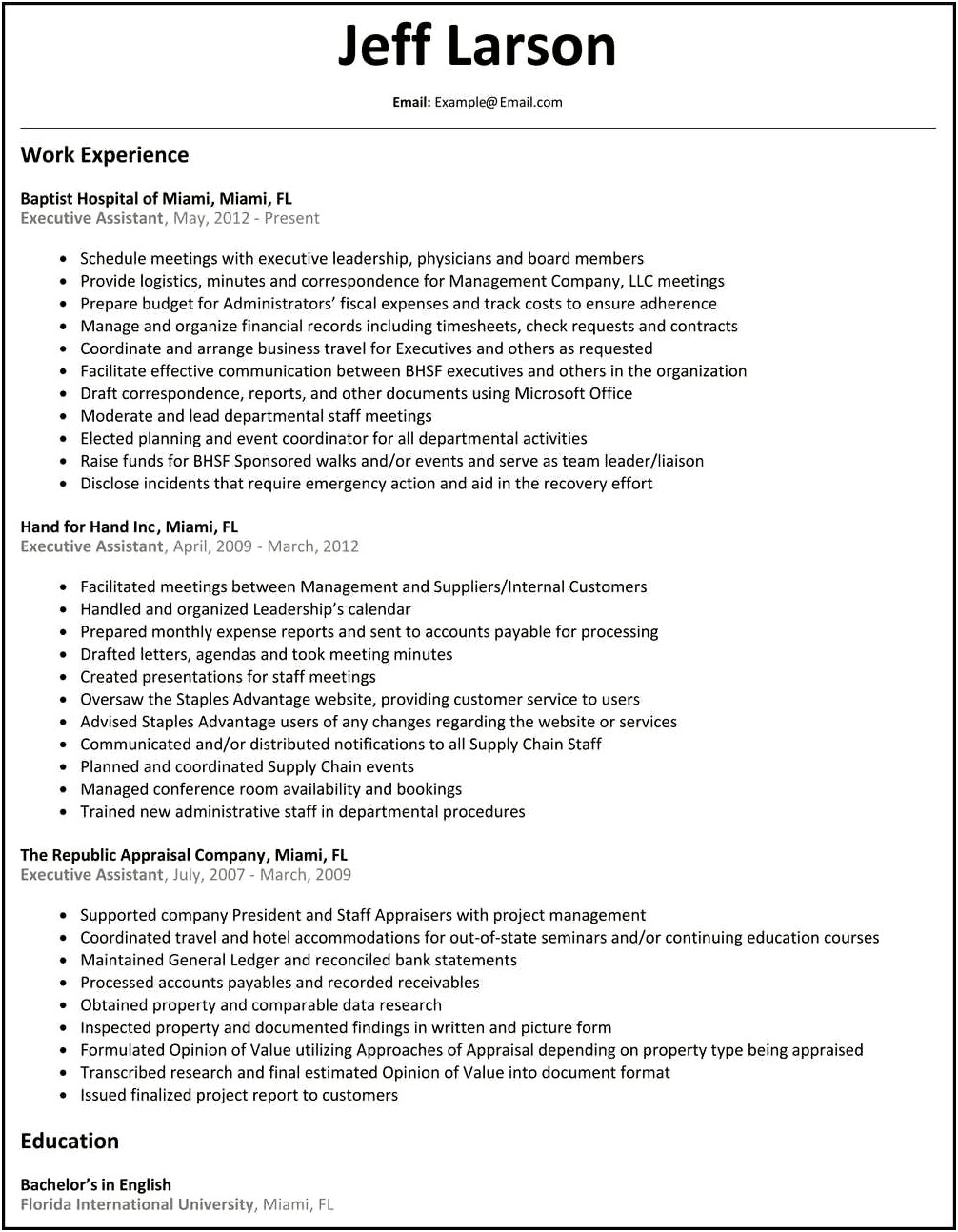 Resume Examples For High School Basketball