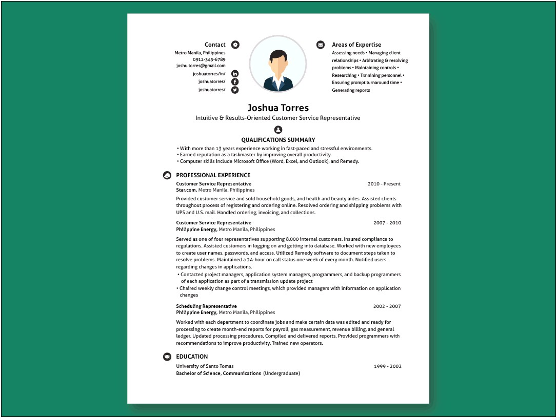 Resume Examples For Jobs Philippines
