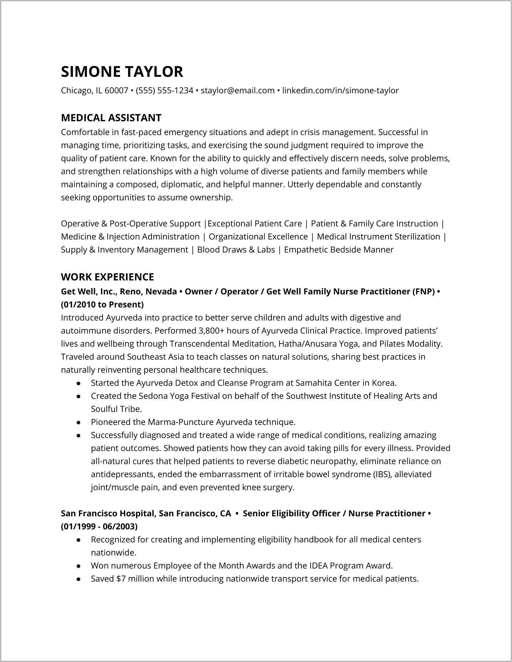 Resume Examples For Laboratory Technicians