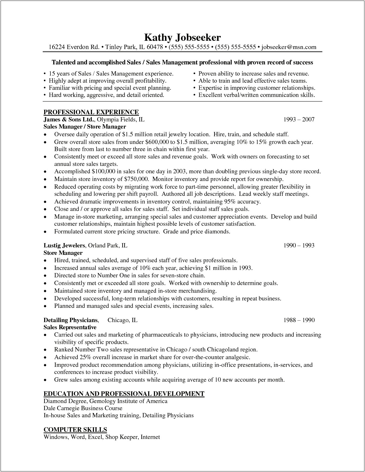 Resume Examples For Lead Trainee In Retail