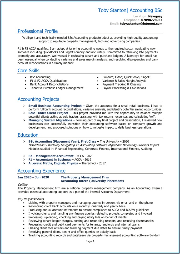 Resume Examples For Recent College Grads Analyst