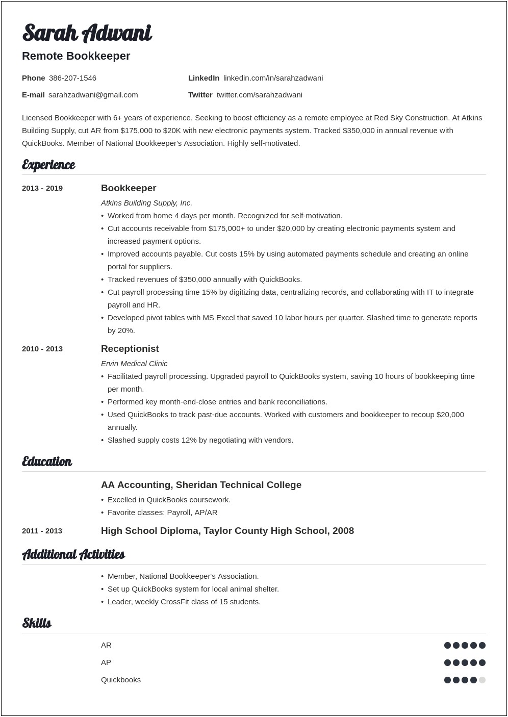 Resume Examples For Returning To Work Mom