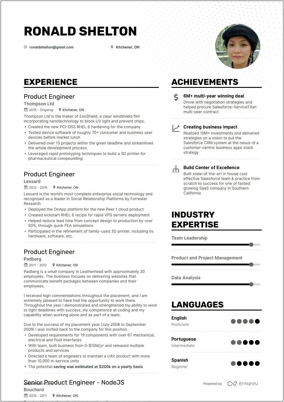 Resume Examples Of Impact Of Work