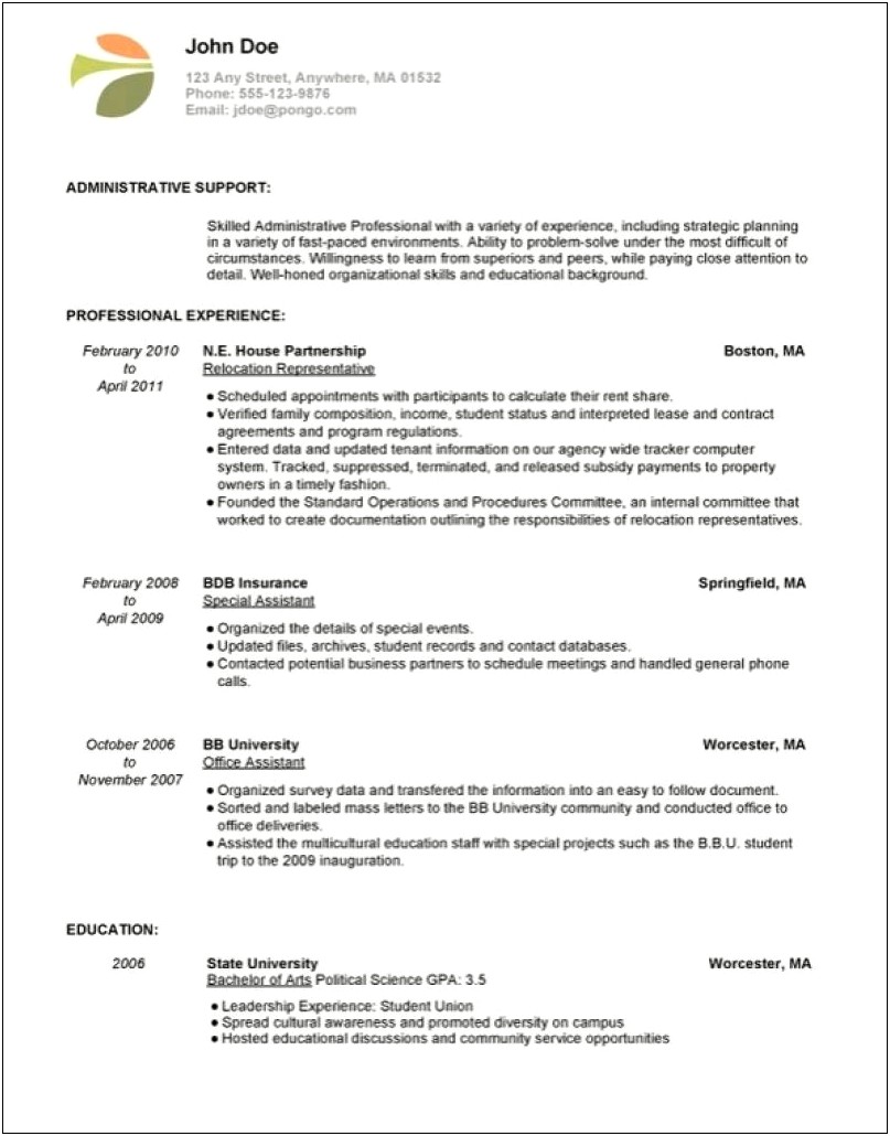 Resume Examples Stay At Home