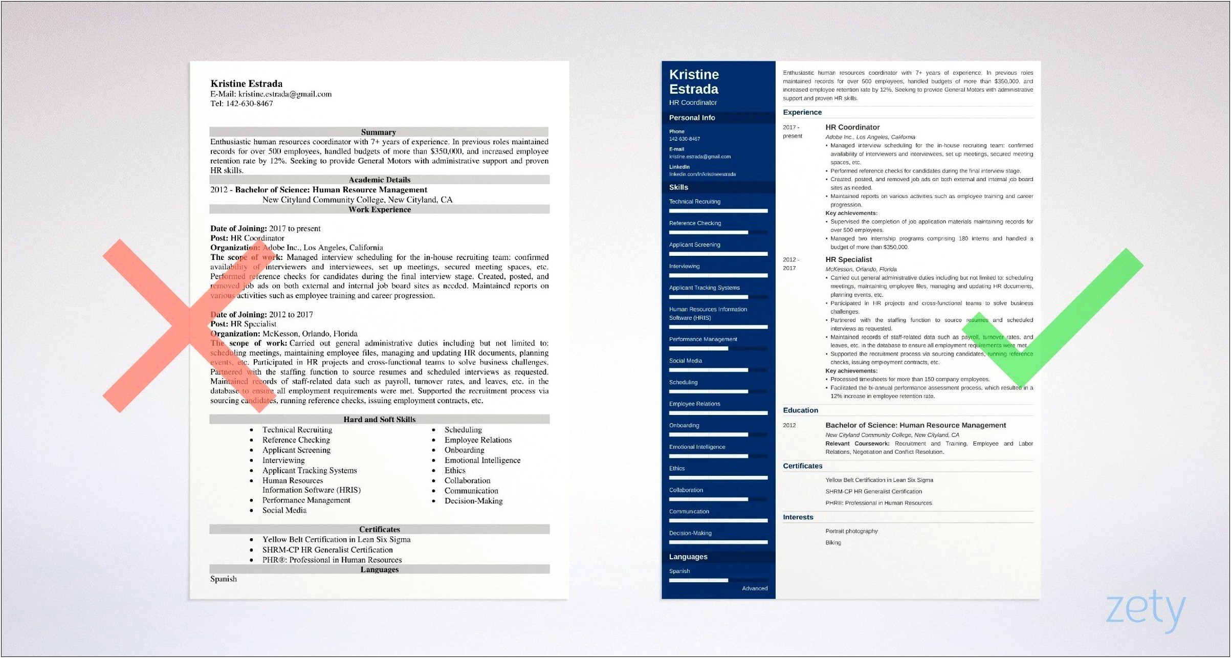 Resume Examples To Copy And Paste