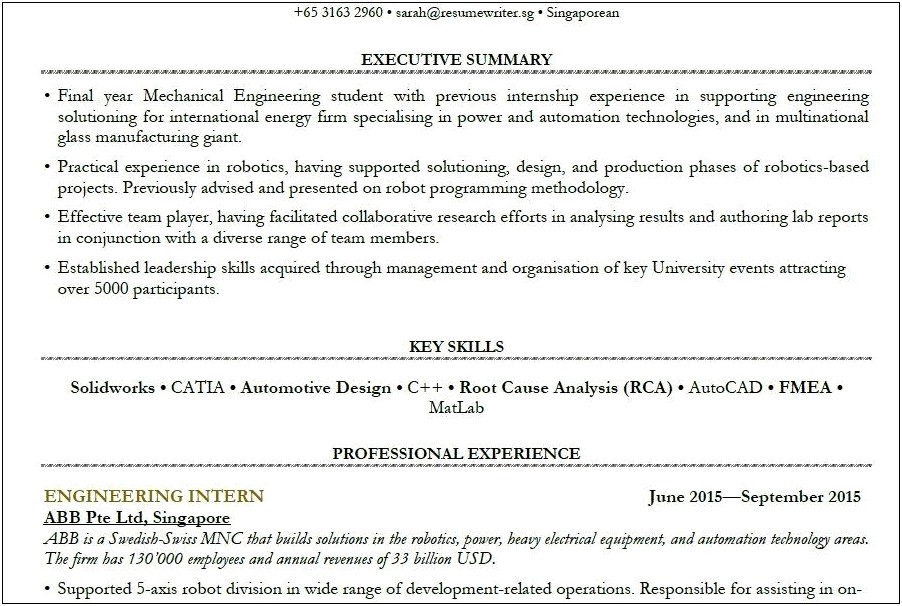 Resume Experience Examples High School Students