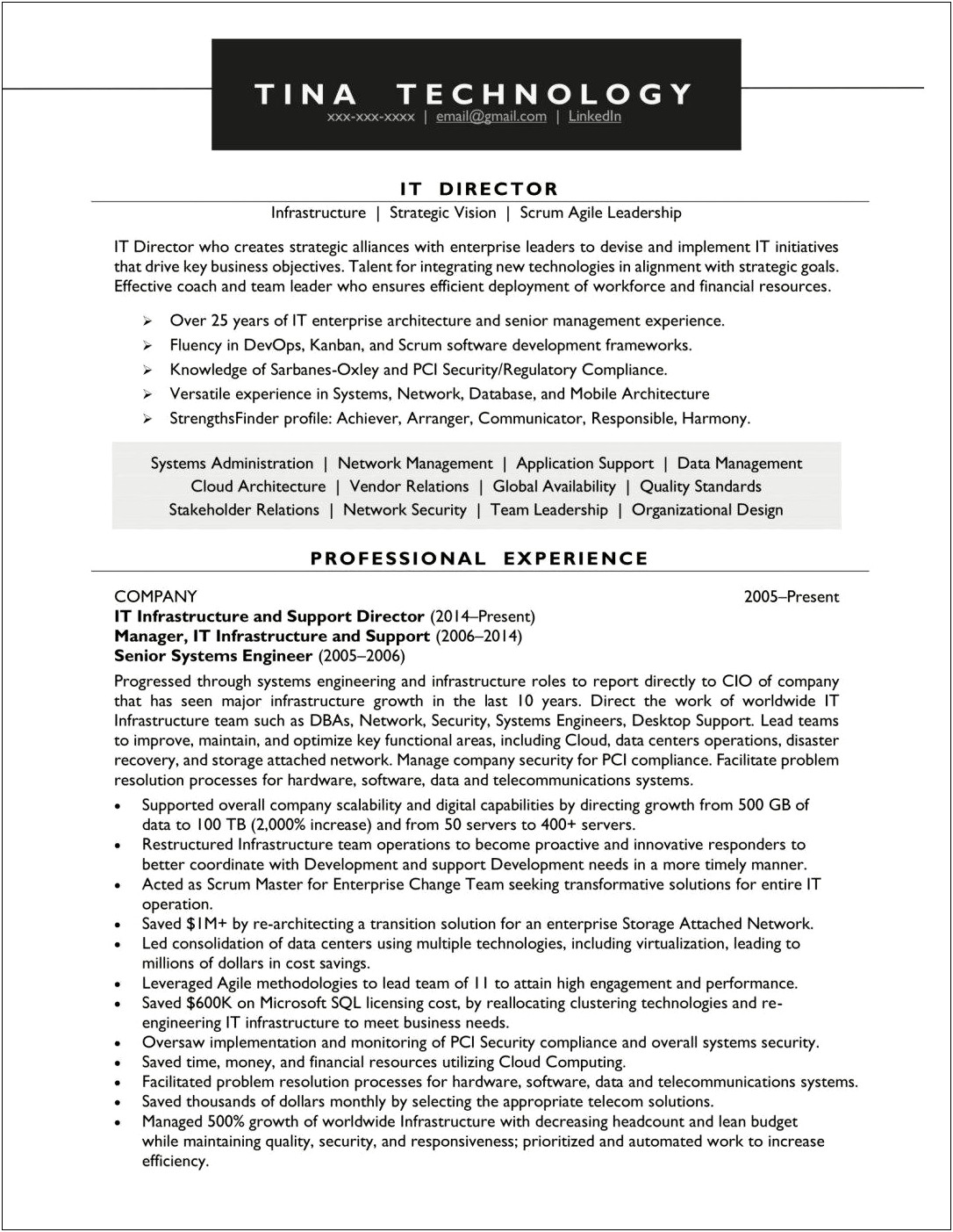 Resume Experience Sarbanes Oxley Compliance Sample