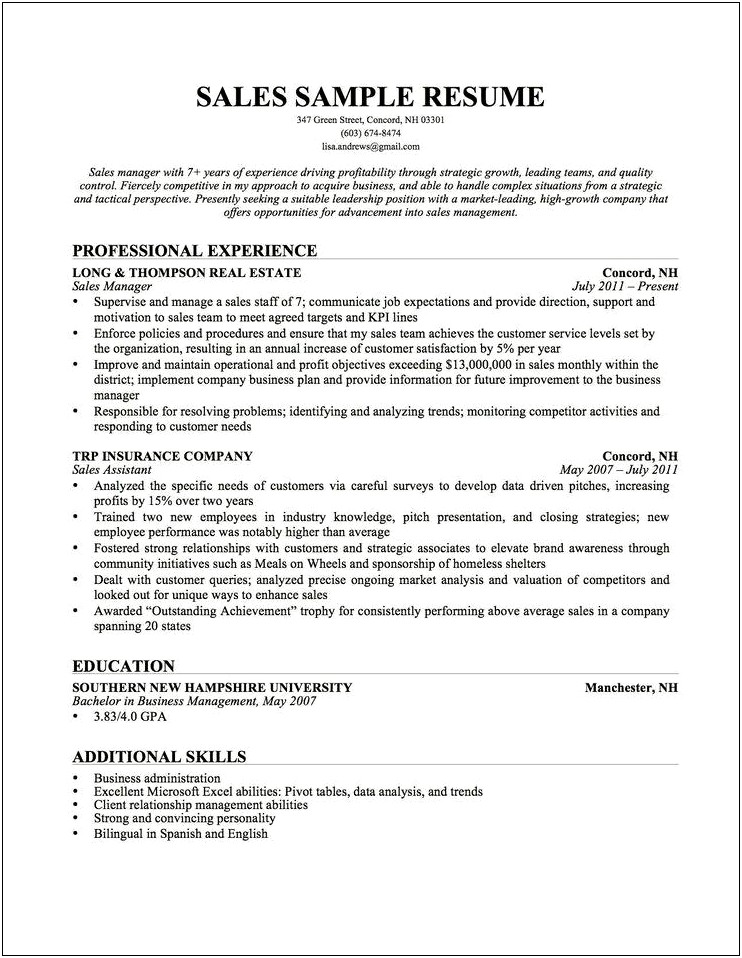 Resume For A Film Student Example