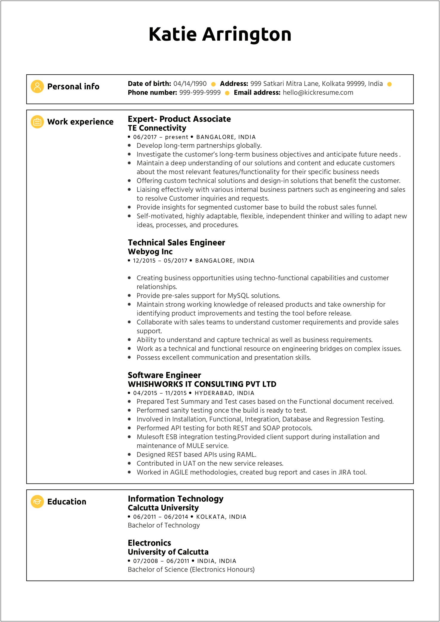 Resume For Analyst Involved In Agile Methodology Experience