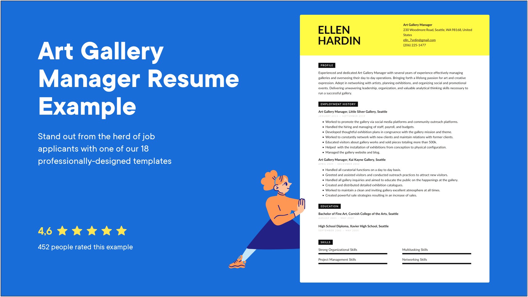 Resume For Art Gallery Job