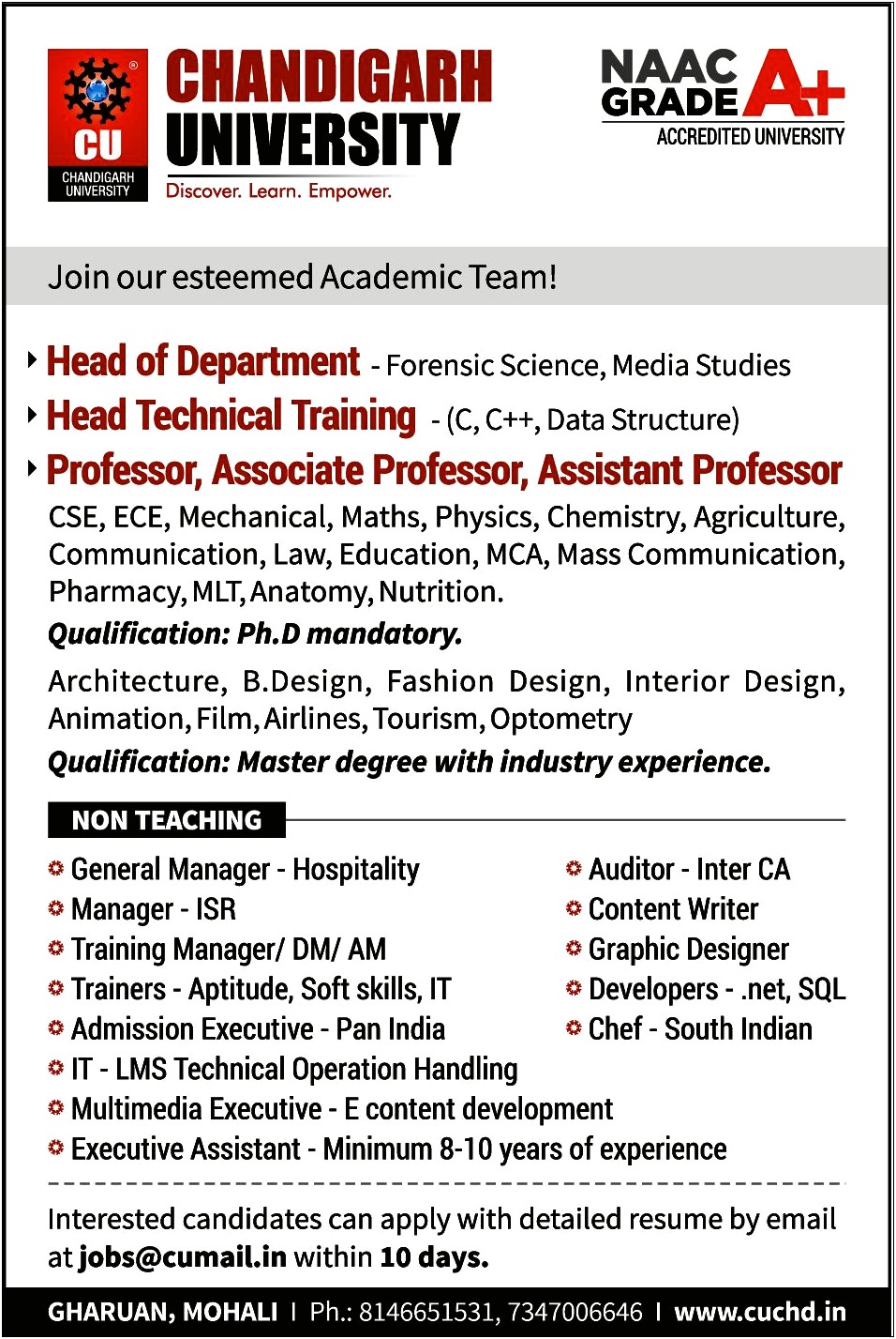 Resume For Assistant Professor Job In India