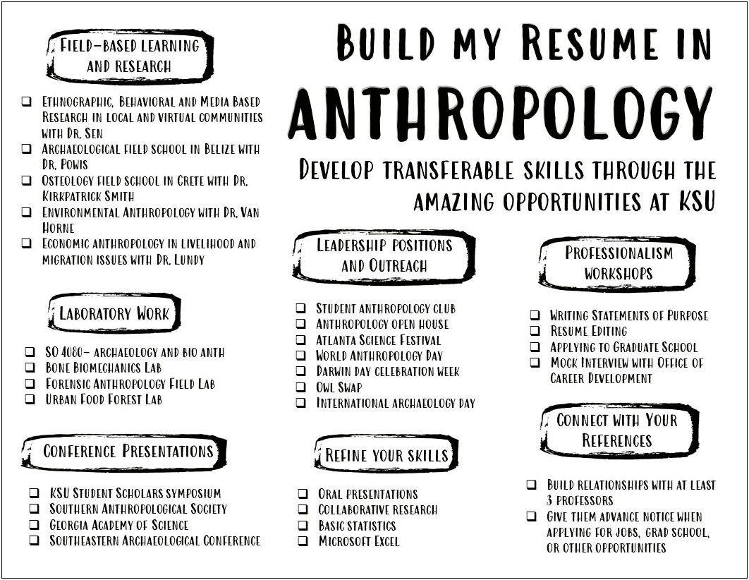 Resume For Behavioral Science Jobs