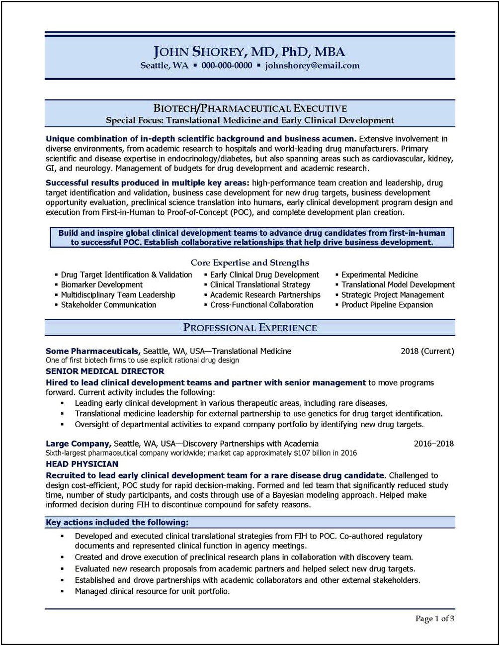Resume For Biotech Industry Jobs