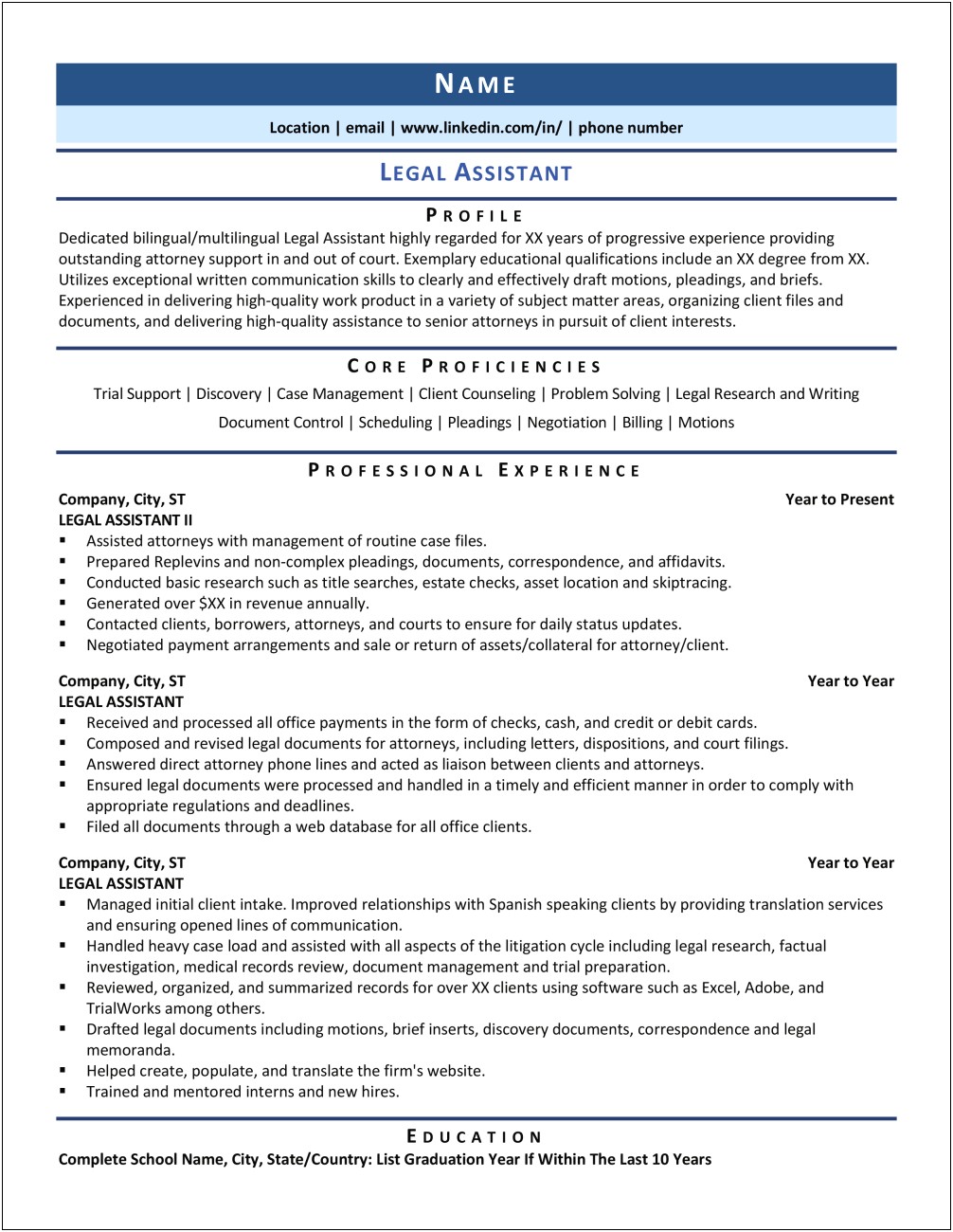 Resume For Case Manager Assistant