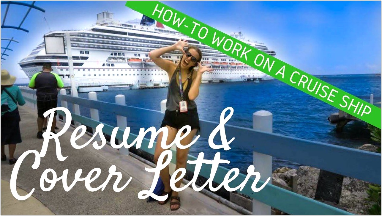 Resume For Cruise Ship Jobs