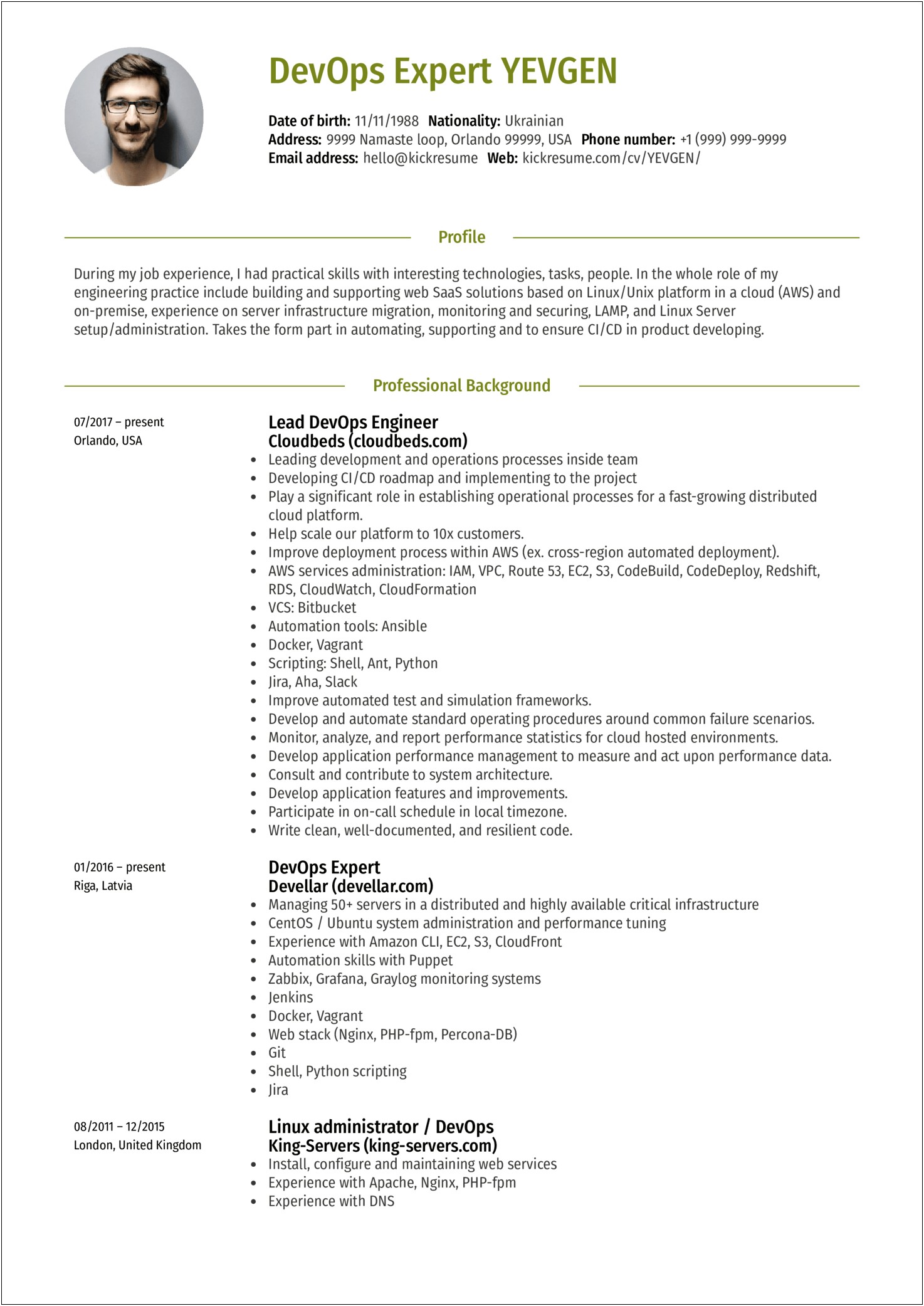 Resume For Engineering Job Application