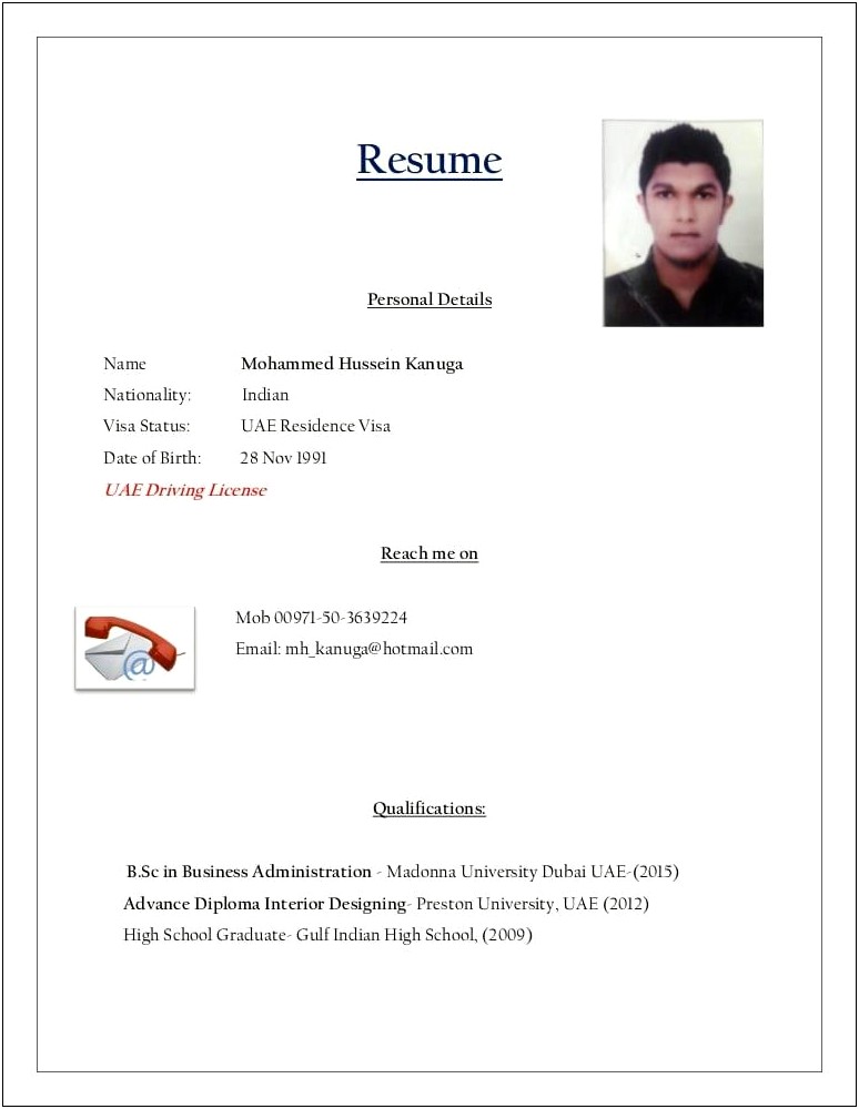 Resume For High School Graduate Pdf
