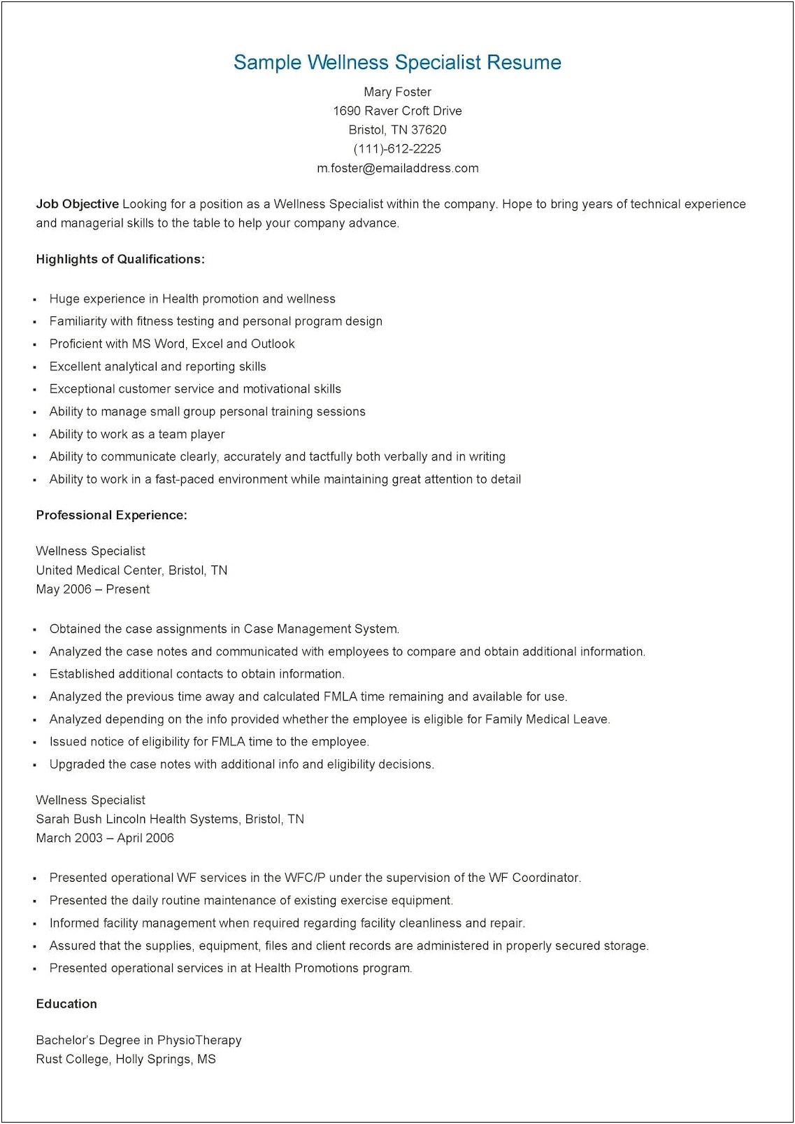 Resume For Human Rights Job
