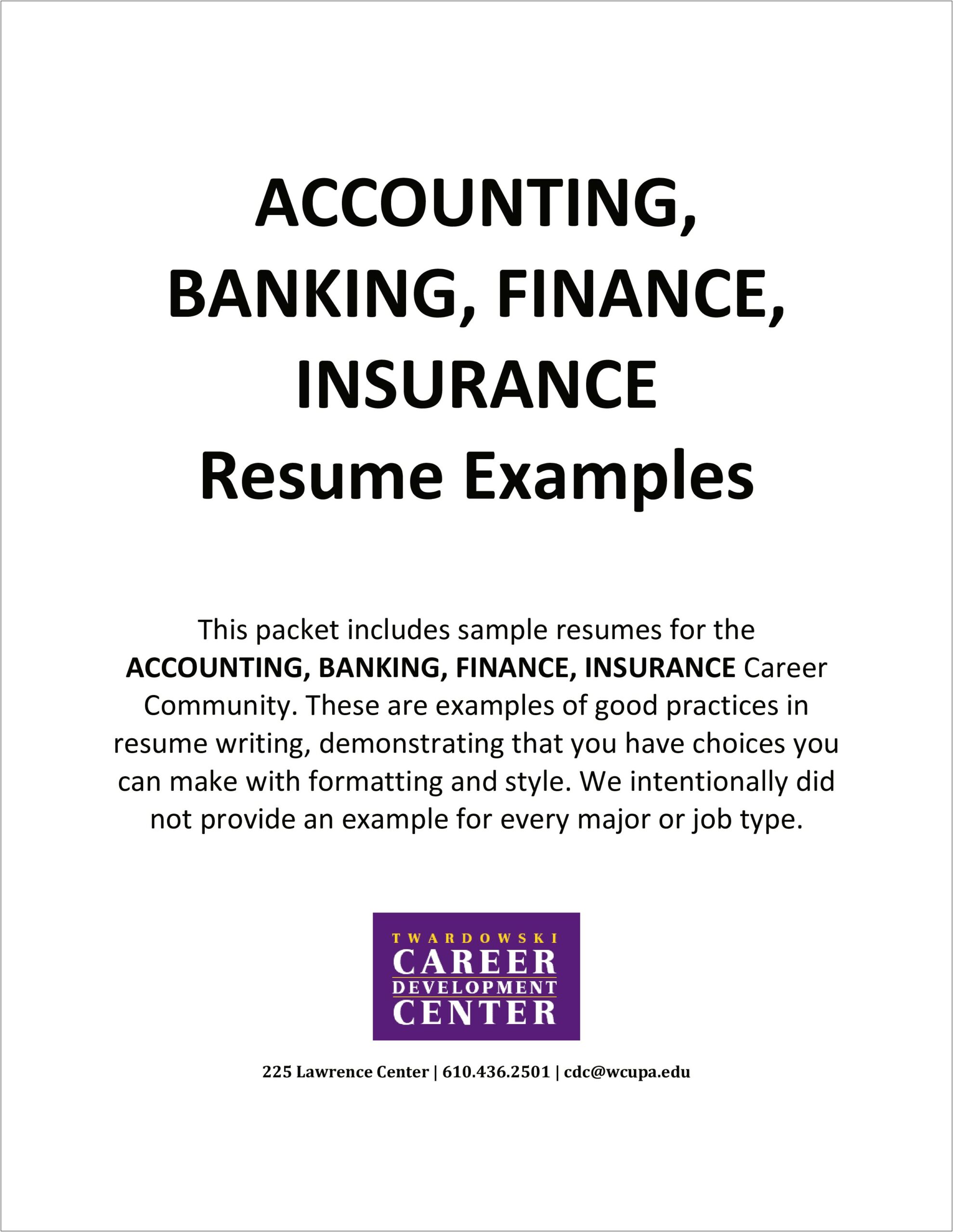 Resume For Investment Banking Sample