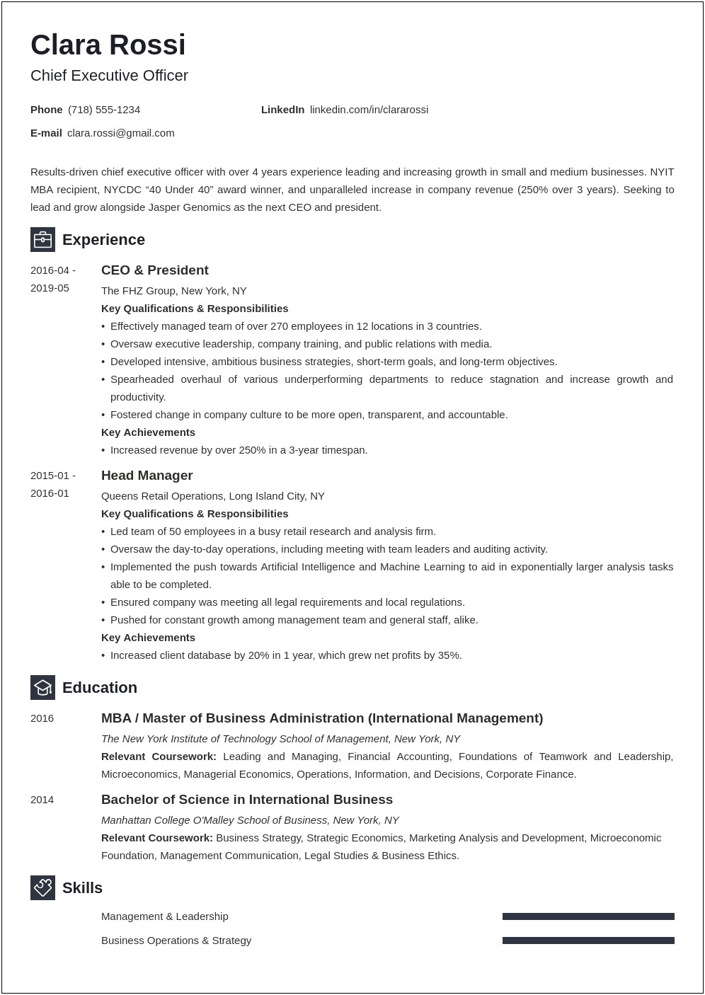 Resume For Restructuring Project Manager