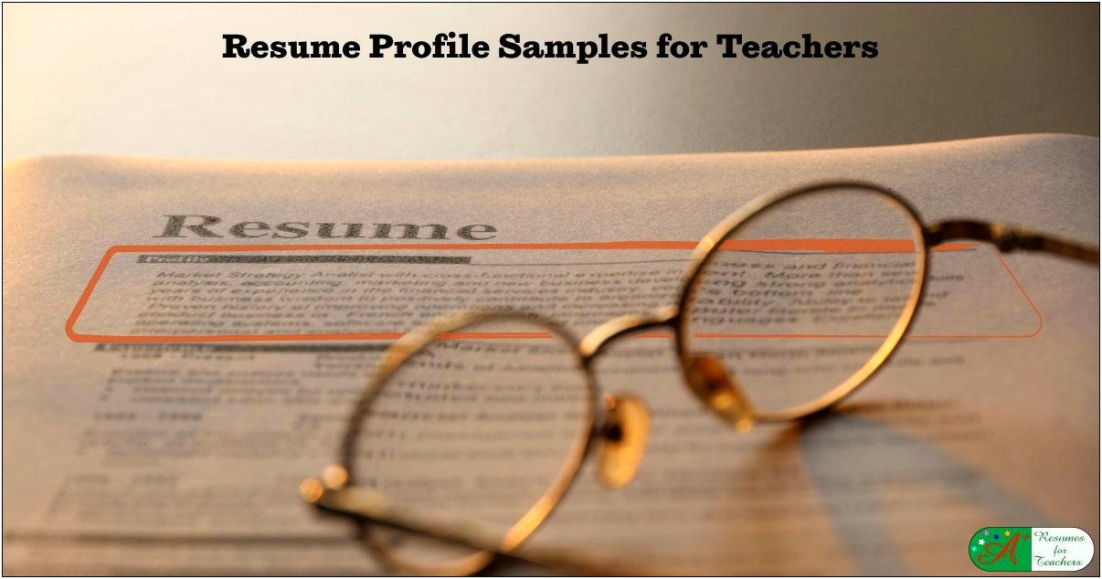 Resume For Teachers Position Skills