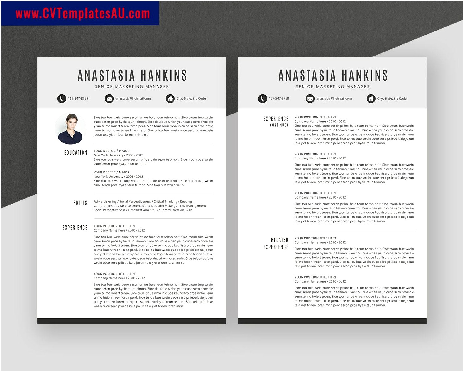 Resume For Teenager With 1 Job Template