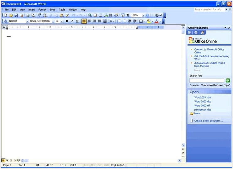 Resume Format Download Ms Word 2003