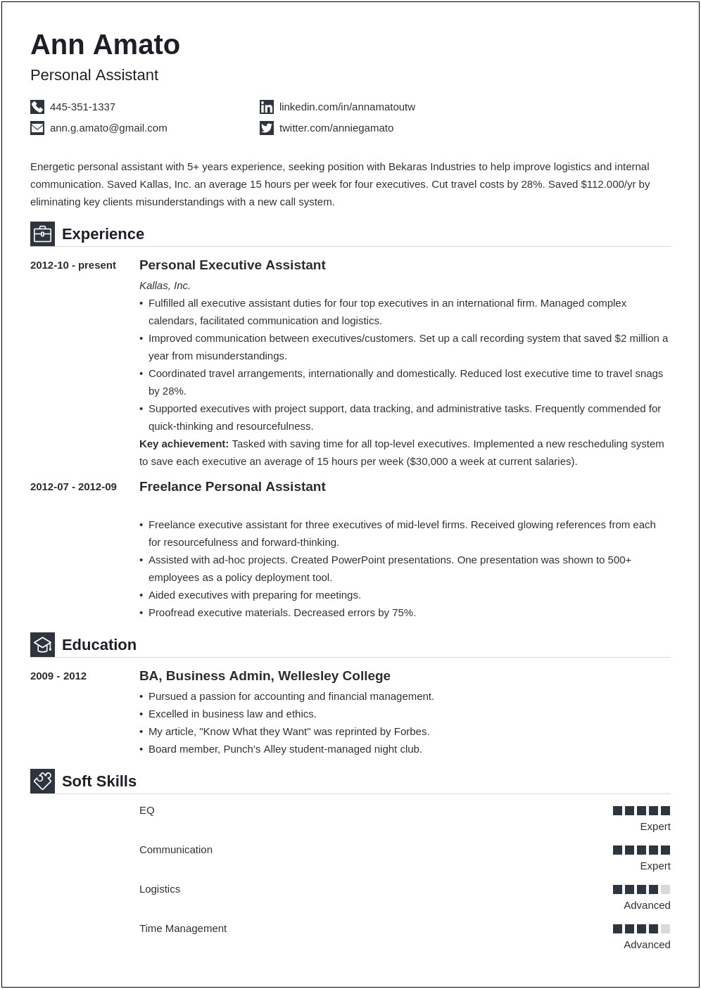 Resume Format For Applying Job