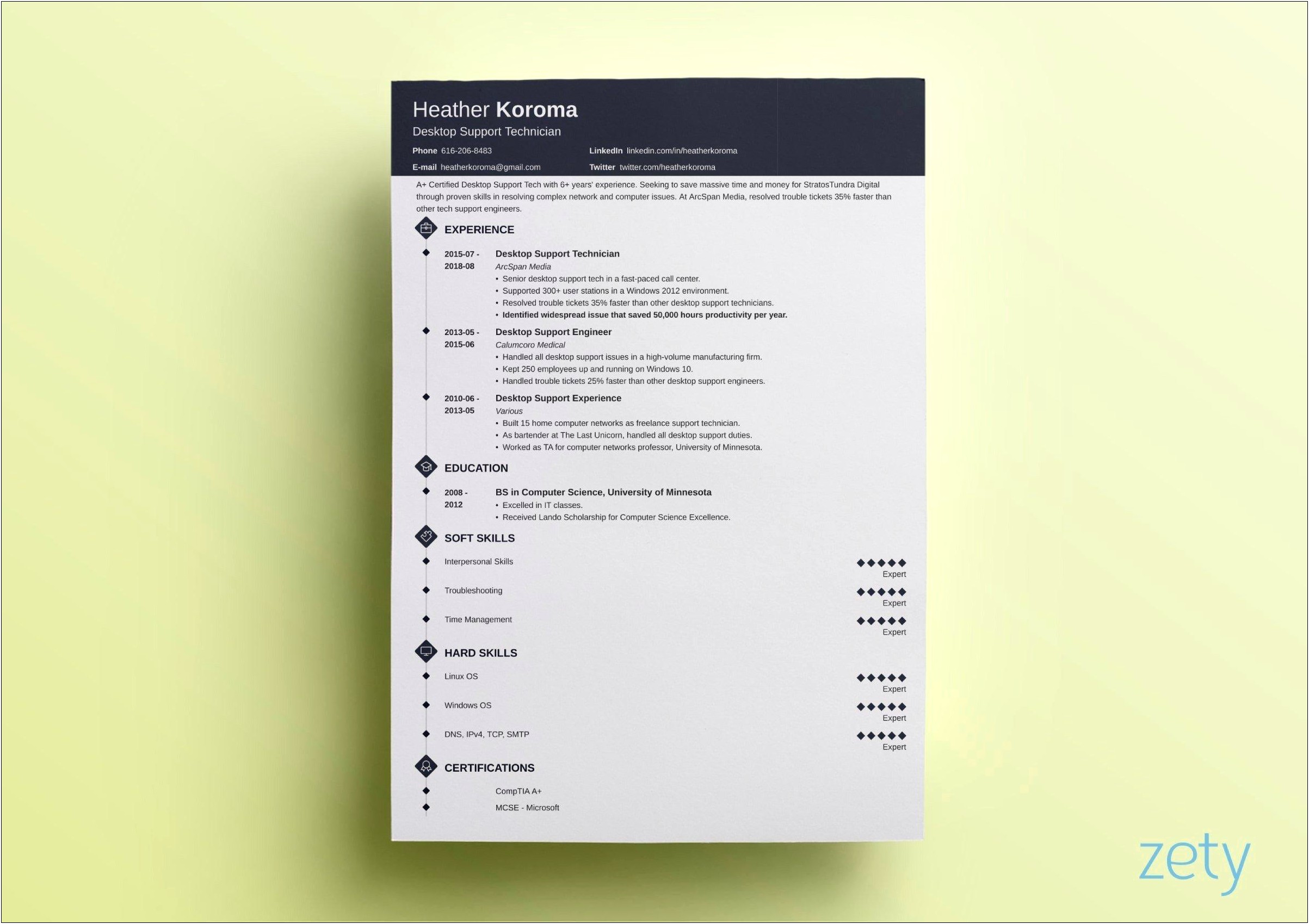 Resume Format For Experienced Engineers Free Download