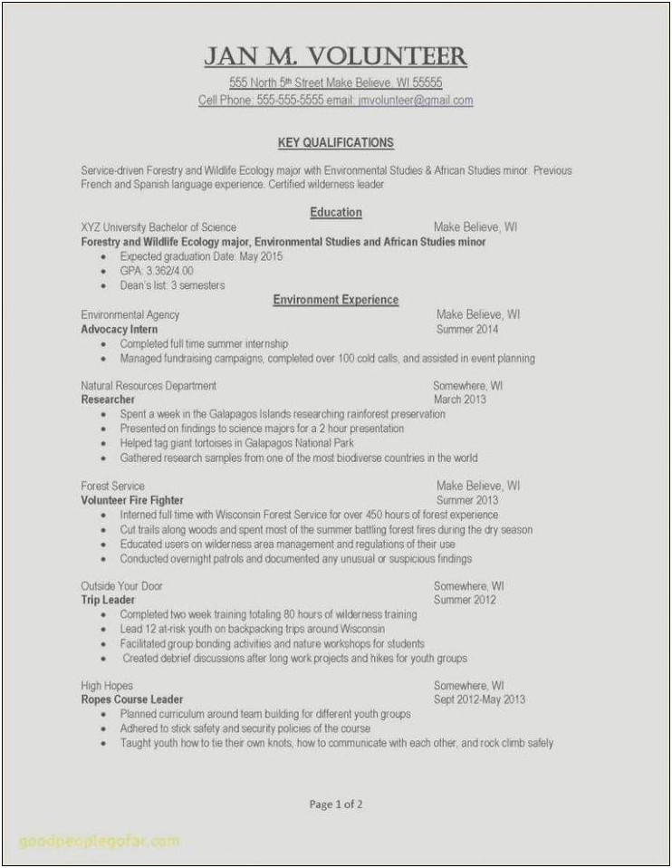 Resume Format For Lpo Jobs