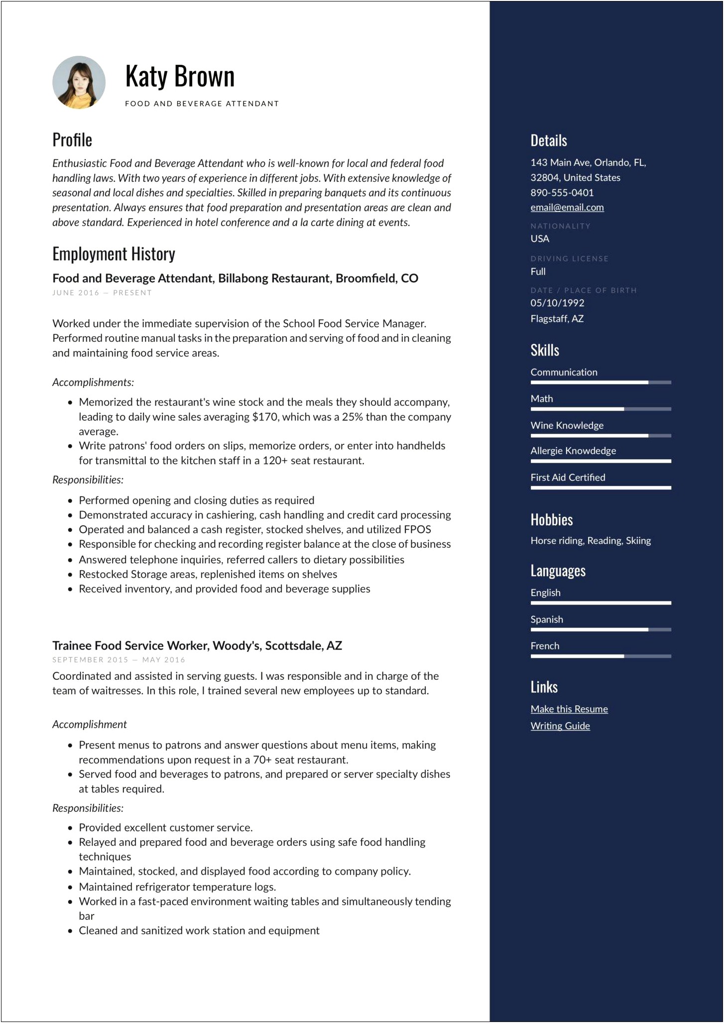 Resume Format For Part Time Jobs In Australia