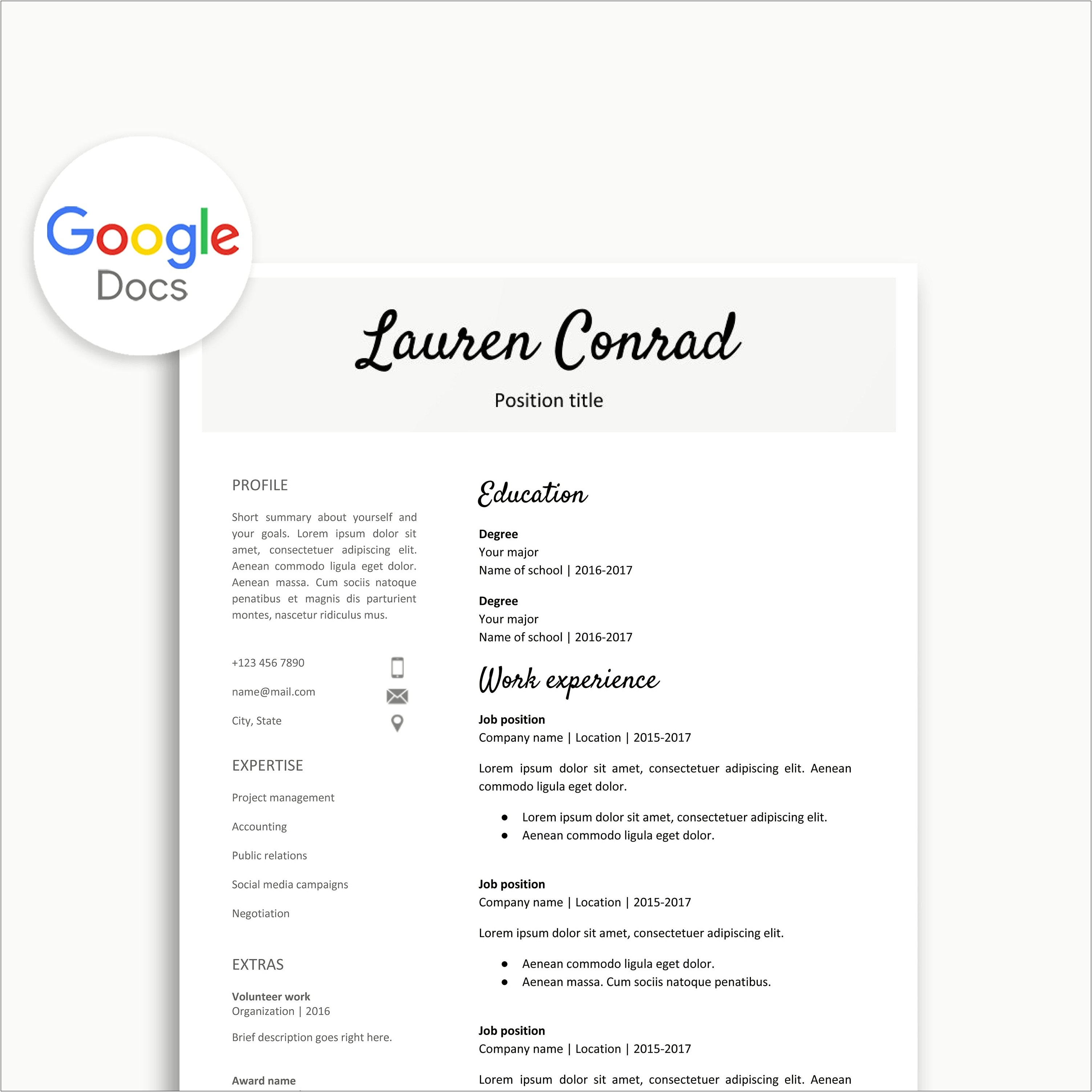 Resume From Google Docs To Word