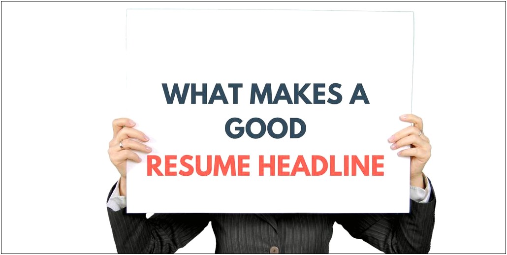 Resume Headline For Naukri Example