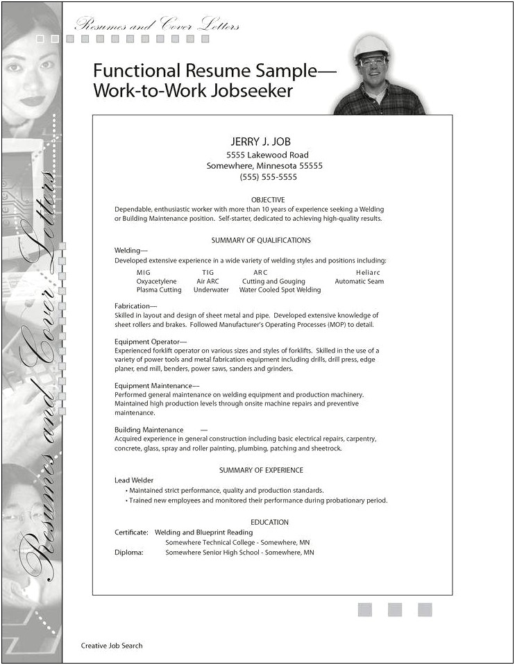 Resume Help For A Sheet Metal Worker