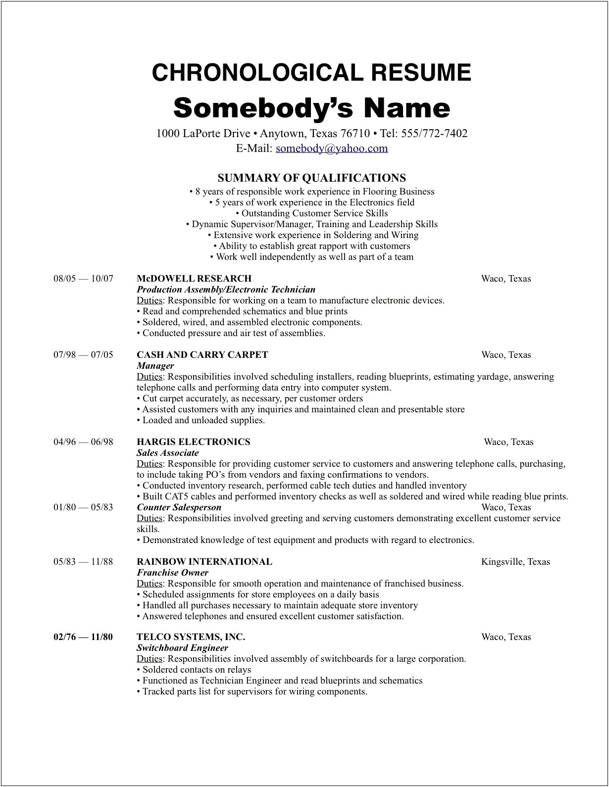 Resume Honors And Awards Examples
