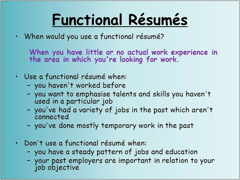 Resume If You Havent Worked Vefore